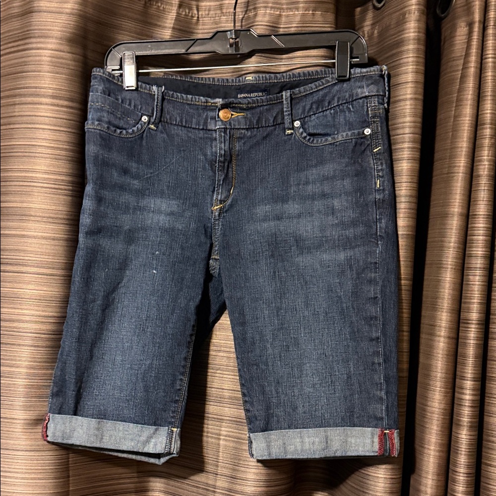 Banana Republic Dark Blue Jean Shorts